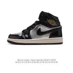Jordan Air Retro High OG Leather High-Top Basketball Sneakers for Men and Women