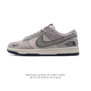 Nike Dunk Low Retro North Face Collaboration Vintage Basketball Skate Shoes