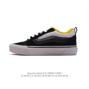 Vans Knu Skool VR3 LX Chunky Leather Skate Shoes Vintage Style