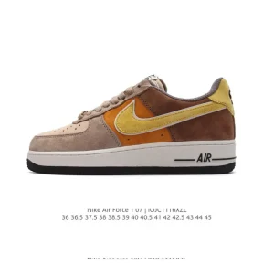 Nike Air Force 1 Low 07 Classic White Sneakers with Air Cushion Sole