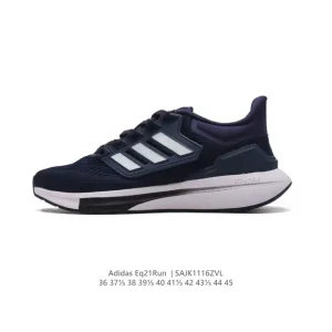 Adidas EQ21 Run Street Knit Mesh Running Shoes with Cushioning