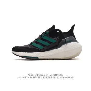 Adidas Ultraboost 21 Running Shoes for Men and Women with Primeblue Upper and Boost Midsole