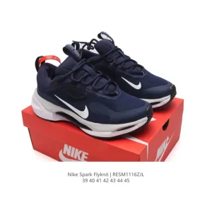Nike Spark Flyknit Lightweight Breathable Casual Shoes with Thick Sole