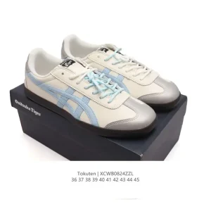 ASICS Tokuten Unisex Retro Running Sneakers Leather Low-Top Lifestyle Shoes
