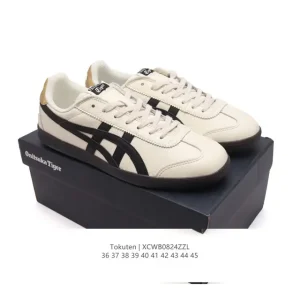 ASICS Tokuten Unisex Retro Running Sneakers Leather Low-Top Lifestyle Shoes