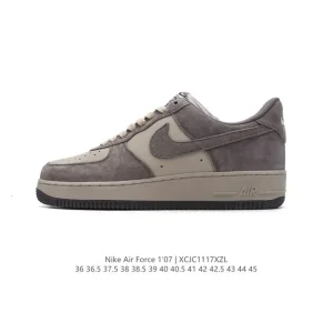 Nike Air Force 1 Low 07 Honeycomb Vintage Leather White Sneakers