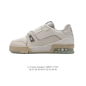 Louis Vuitton Arch Light Sneakers Leather Mesh Vintage Running Shoes