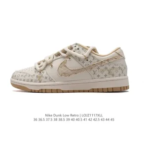 Nike Dunk Low DIY Deconstruct Custom Low Top Casual Skateboarding Shoes