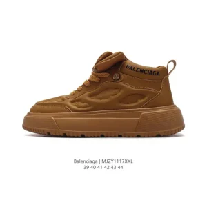 Balenciaga Men's Low-Top Lace-Up Sneakers with Air Cushion Thick Sole