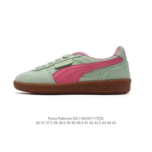 PUMA Palermo OG Army Trainer Low Cut Leather Sneakers for Men and Women