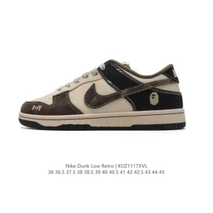 Nike Dunk Low Retro Basketball and Skateboarding Sneakers for Men and Women