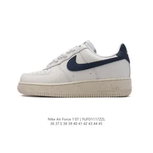 Nike Air Force 1 Low CK7663-101 White Leather Casual Sneakers