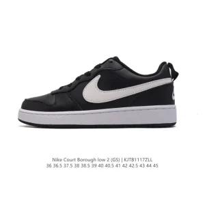 Nike Court Borough Low Unisex Casual Sneakers with Leather Upper
