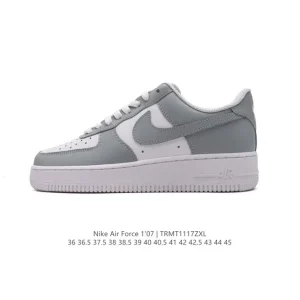 Nike Air Force 1 '07 Low White Leather Casual Sneakers