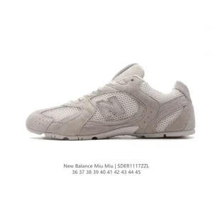 MiuMiu x New Balance 530 Sl Retro Running Shoes in Suede and Leather