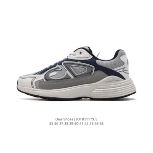 Dior Low-Top Retro Vintage Style Chunky Sole Running Sneakers