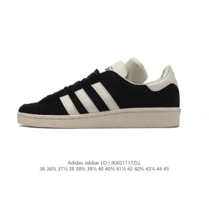 Adidas Jabbar Lo Retro Basketball Sneakers with Leather Upper