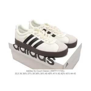 Adidas Vl Court Classic Shoes Lifestyle Sneakers with Suede Details