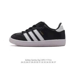 Adidas Samba Og Shoes Classic Leather T-Toe Sneakers for Kids