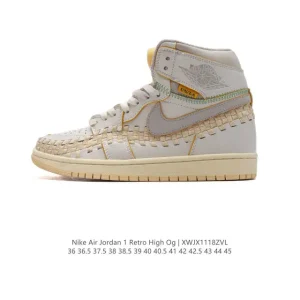 Union La x Air Jordan 1 High OG Retro Basketball Shoes