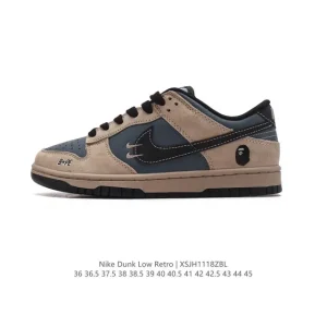 Bape x Nike Dunk Low Classic Retro Skateboarding Shoes
