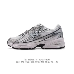 New Balance Mr740 Vintage Grey Blue Retro Dad Sneakers
