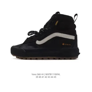 Vans Sk8-Hi Leather High Top Shoes for Men Retro Skate Style