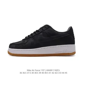 Nike CLOT Fragment Air Force 1 Low Silk Premium Black Sneakers