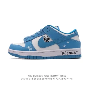 Nike Dunk Low Panda Bamboo Custom Handpainted Exclusive Edition
