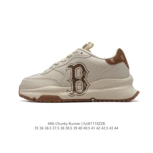 MLB Chunky Runner Liner Low Top Chunky Sole Leather Casual Sneakers 2024 New York Yankees