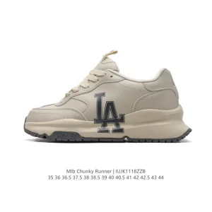 MLB Chunky Runner Liner Low Top Chunky Sole Leather Casual Sneakers