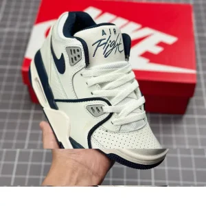 Nike Air Flight 89 White Deep Blue Retro Sneaker Fq8256-001