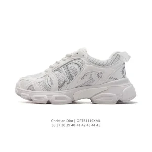 Dior D-Connect Chunky Sneakers with Transparent Rubber and Star Sole