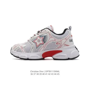 Dior D-Connect Chloroprene Rubber Sneakers with Transparent Inserts and Star Sole