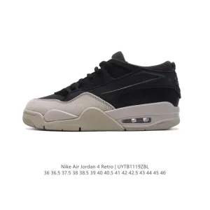 Jordan Air 4 Retro OG Low Fq7939 Black Men Women Basketball Shoes