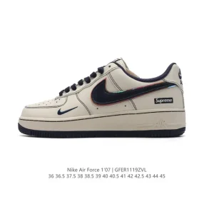 Nike Supreme Air Force 1 Low AF1 Collaboration Sneakers with Honeycomb Air Cushion