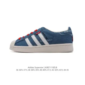Adidas Superstar Classic Shell Toe Denim Sneakers for Men and Women
