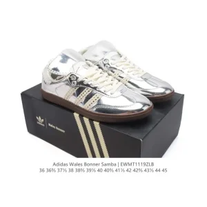 Wales Bonner x Adidas Classic Leather Low-Top Sneaker with Suede Details