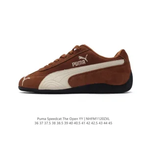 Puma Speedcat Open Yy Collaboration Sneakers Pink Brown Suede