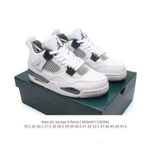 Jordan Air 4 Retro OG White Cement Men's Basketball Shoes