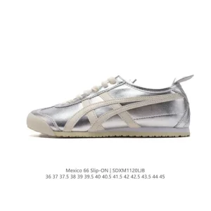 ASICS Onitsuka Tiger Mexico 66 Classic Leather Retro Sneakers for Men and Women