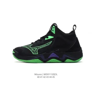 Mizuno Wave Basketball Shoes Retro Style Cushioned Running Sneakers