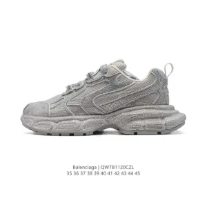 Balenciaga 3XL Sneaker Crystal Mesh Low Top Vintage Distressed Sneakers