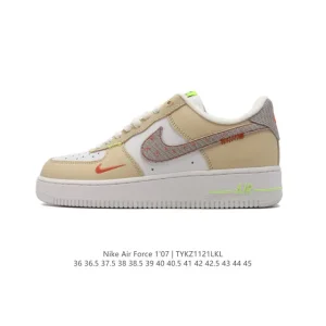 Nike Air Force 1 '07 Low FB1852 White Leather Casual Sneakers