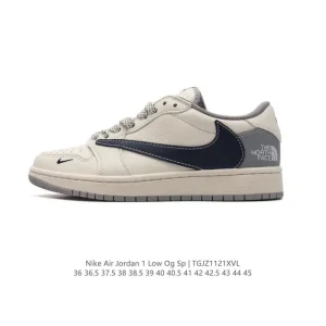 Jordan Military Blue Low AJ1 Reverse Swoosh Retro Basketball Shoes