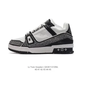 Louis Vuitton Trainer Sneaker Low Fashion Luxury Sneakers with Diamond Detail