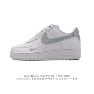Nike Air Force 1 '07 Ess Leather Shoes Vintage Style with Air Cushion