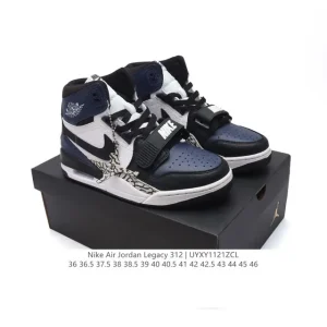 Jordan Legacy 312 Low Retro Basketball Shoes with Premium Leather and Air Cushion