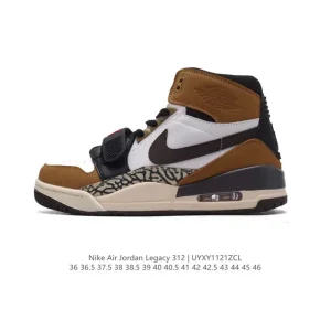Jordan Legacy 312 Low Men's Basketball Shoes Premium Leather Classic Hybrid Design