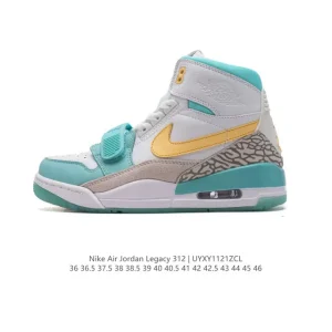 Jordan Legacy 312 Low Men's Basketball Shoes with Premium Leather and Air Cushioning